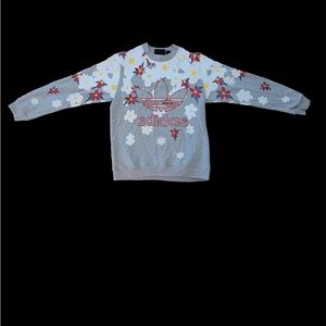 ADIDAS x PHARRELL WILLIAMS CREWNECK SIZE:medium COLOR:gray